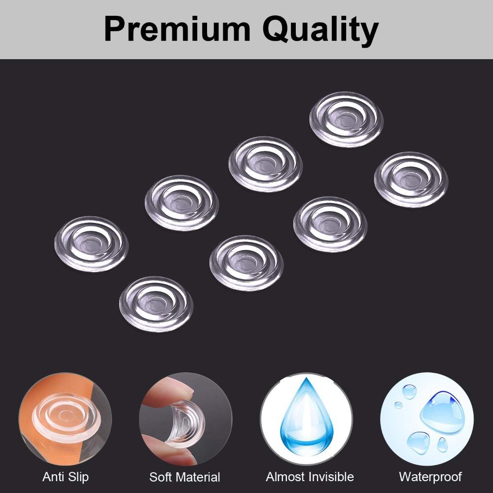 Прозрачные стеклянные противоскользящие накладки на столешницу Круглые под стеклянные накладки Противоскользящие стеклянные бамперы для столешницы