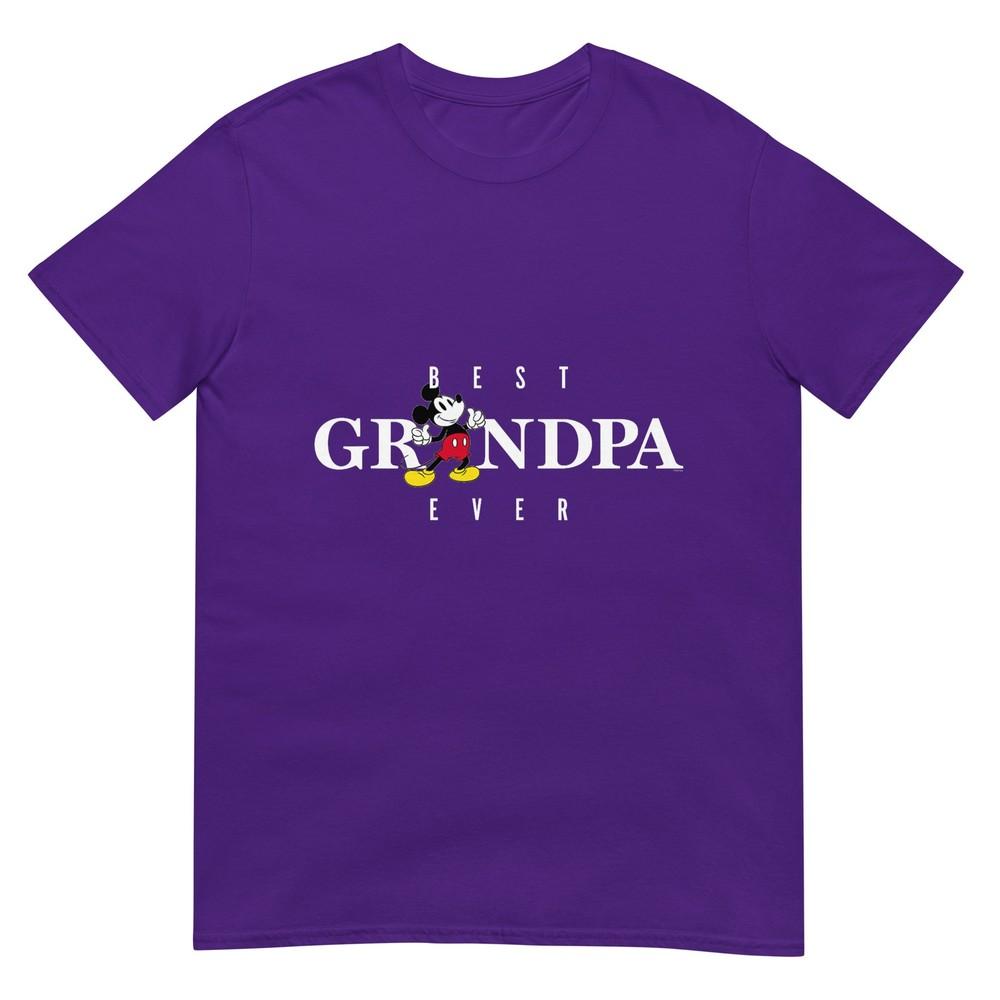 Mickey Mouse Thumbs Up Best Grandpa Ever Fathers Day Tshirt
