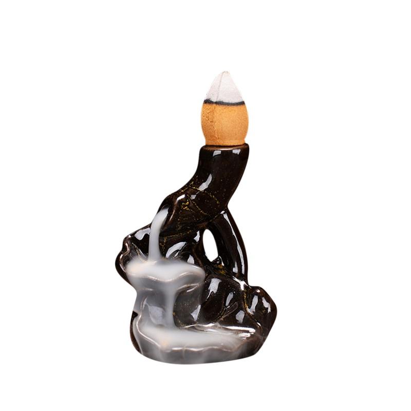 Листовая башня, благовония, керамическая горелка, держатель для ароматов, курильница с обратным потоком, креативная ароматерапия, дым, рефлюкс, ароматическая палочка, благовония