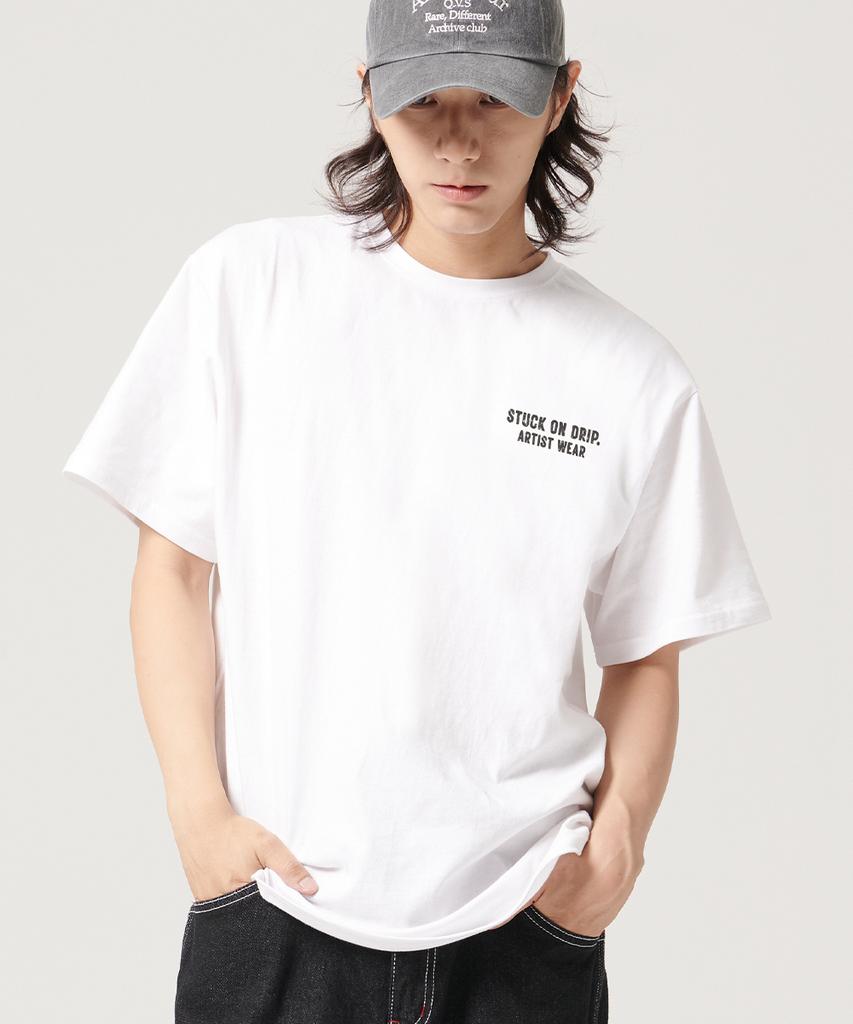 ARTISTWEAR [Atw] Stuck-On-Drip Short Sleeve T-Shirt