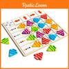 Wooden Matching Fish Toy Children Logic Skills Early Education Game Interactive