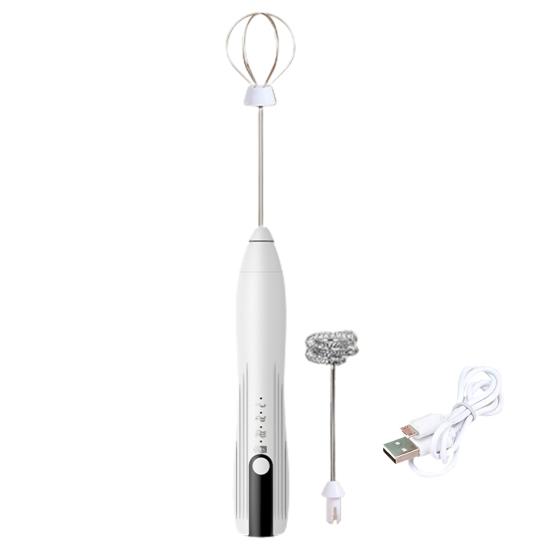 Мощный электрический вспениватель молока, высокоскоростной двигатель, ручной запуск одной кнопкой, ручной блендер для яиц, миксер для кофе, палочка, кухонный инструмент