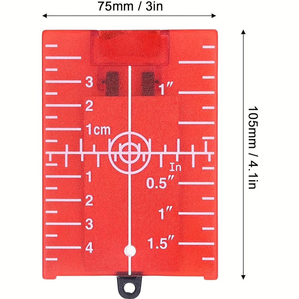 Laser Target Magnetic Floor Target Plate with Bracket, Standard Accessory Suitable for Beam Laser Level, Enhanced Laser Line