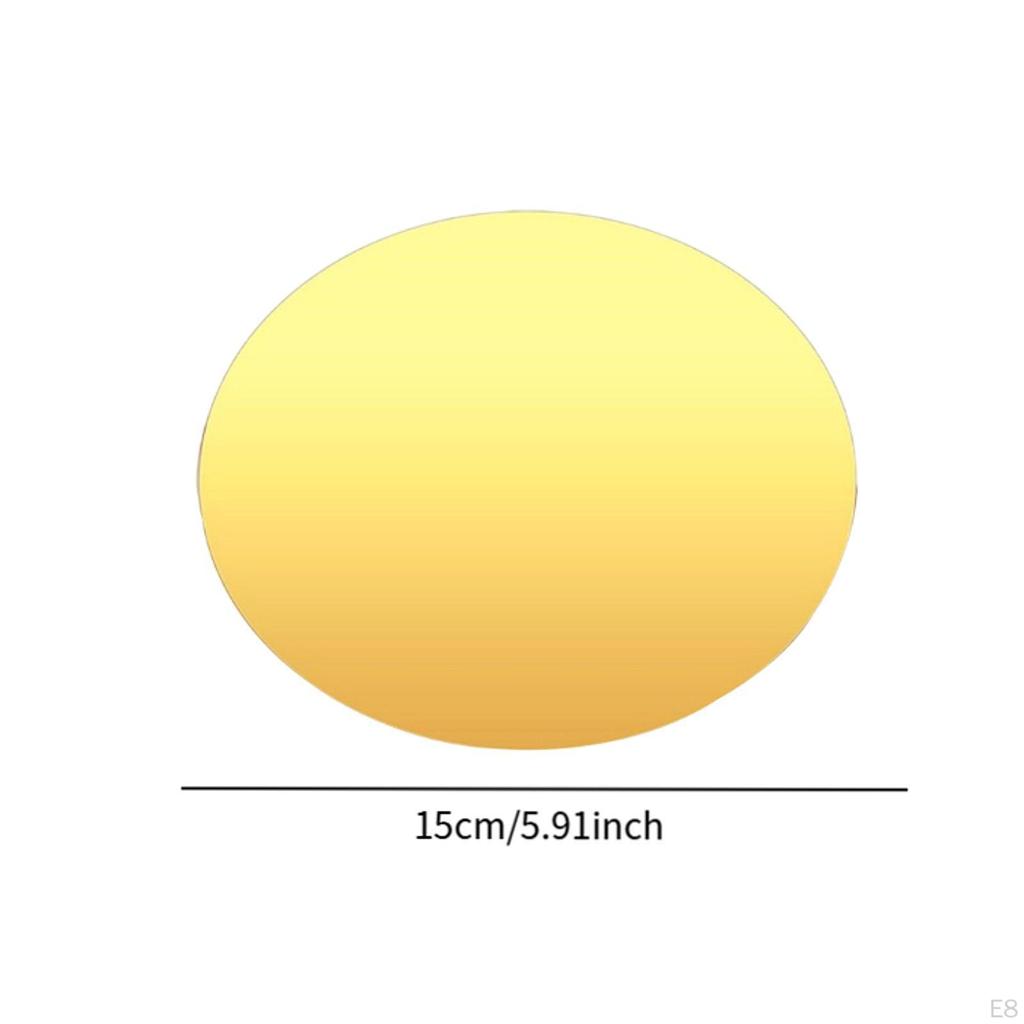 3 шт. Зеркальные центральные элементы для стола Декоративные подносы Круглые тарелки Проекты для творчества