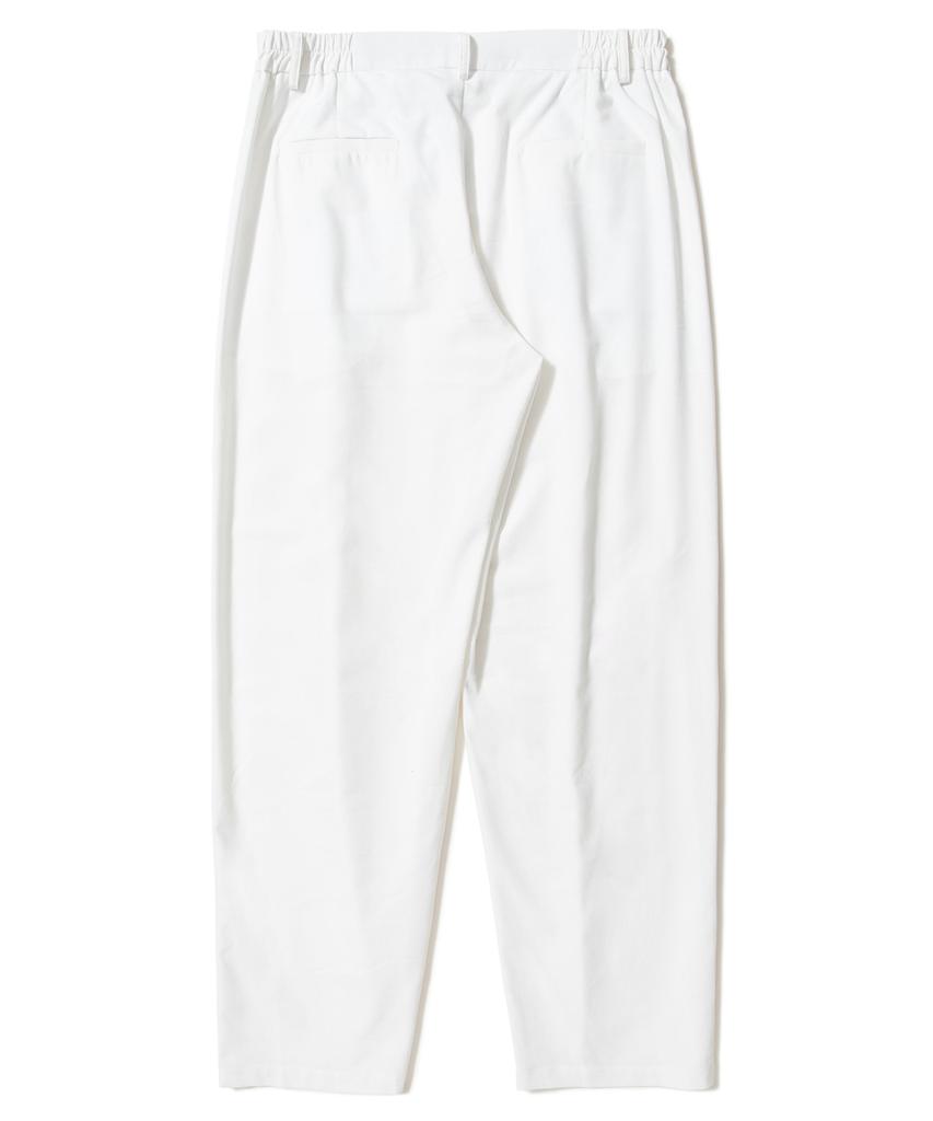 AOTT Cool Summer Linen Single-Pleat Wide Pants Ivory