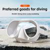 Snorkel Mask Swimming Goggles Scuba Diving Silicone Skirt Tempered Glass Len Wide View Training With Nose Cover Adjustable Strap