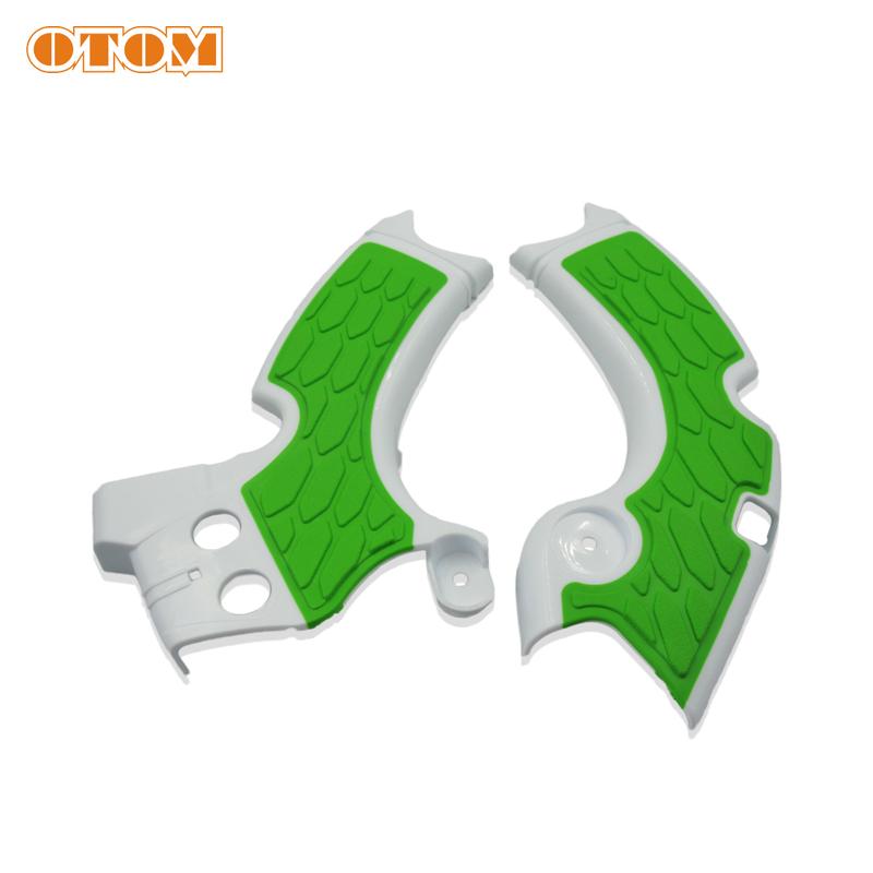 OTOM Motocross X-Grip Frame Guard Protection Cover Motorcycle Accessories Plastic Kit For KAWASAKI KX250F 15-18 Dirt Bike Enduro
