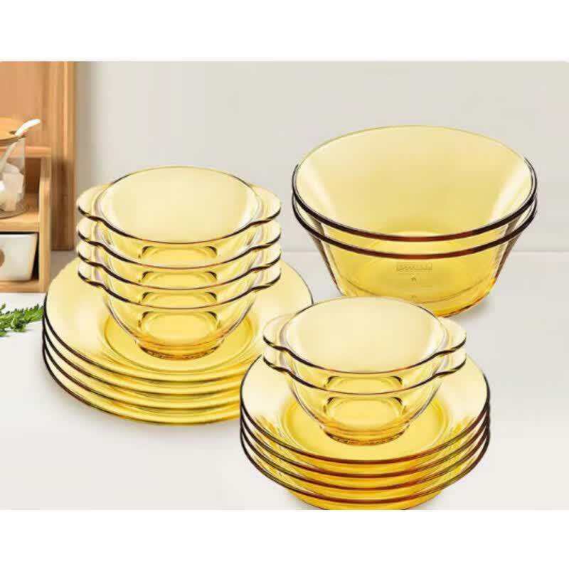 Набор жаропрочного стеклянного столового сервиза Corning Pyrex Belle из 16 предметов