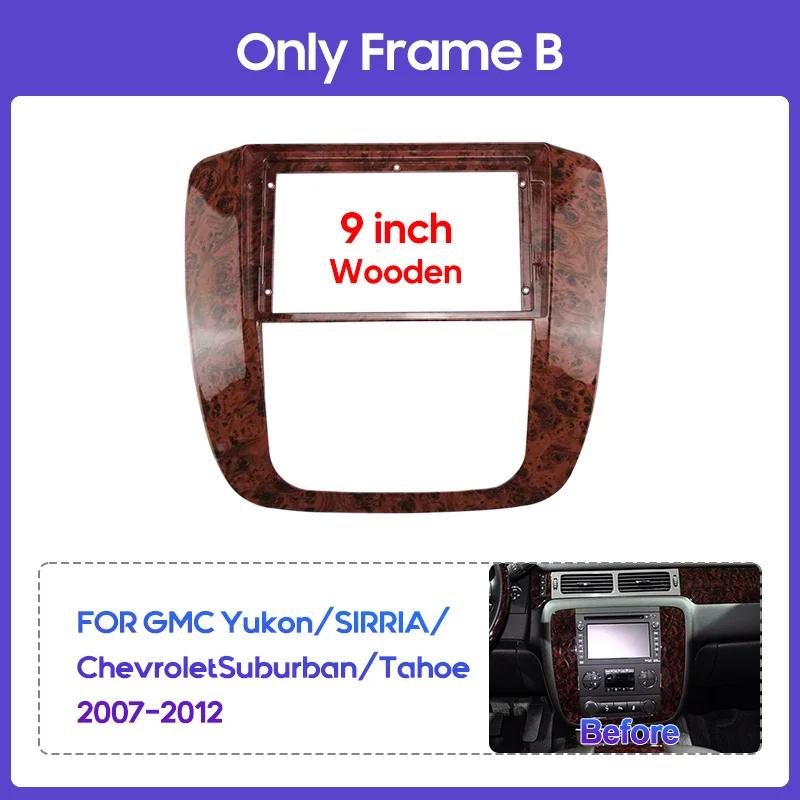 9inch FOR GMC Yukon/SIRRIA/ChevroletSuburban/Tahoe 2007-2012 Car stereo radio Android frame panel Center fascia cable harness