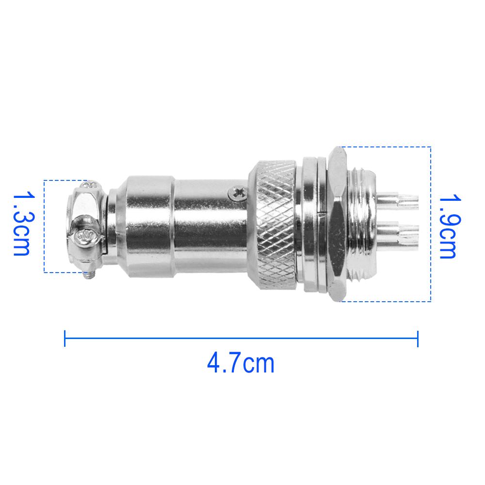 GX16 Авиационный разъем Электрический разъем GX16 Авиационный разъем 3-контактный 16 мм Мужской/Женский Провод Панель Круглый разъем Медный сплав Встроенный кабель