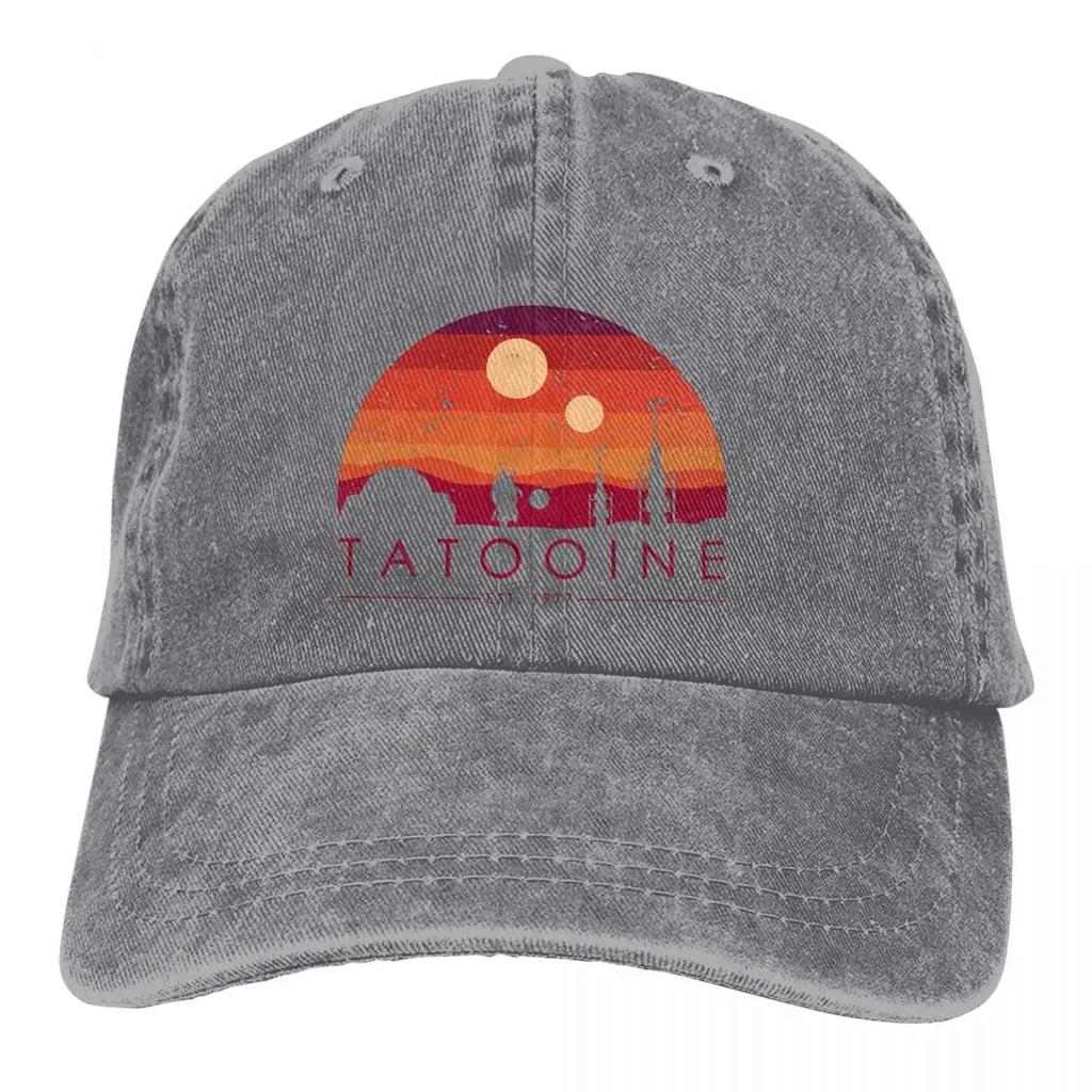 Washed Men's Baseball Cap RETRO EST Trucker Snapback Cowboy Caps Dad Hat Tatooine Golf Hats