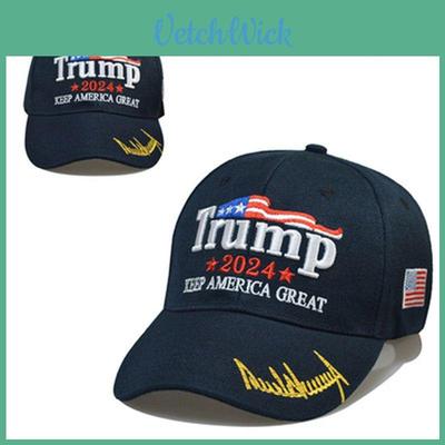 Кепка-шляпа с вышивкой Trump Take America Back Usa Signature 2024 Красная Тень