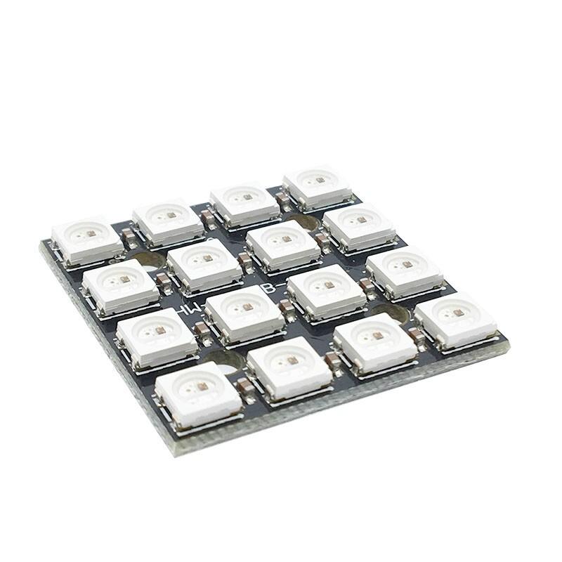 WS2812B 4*4 16-битный полноцветный 5050 RGB светодиодный светильник панели для Arduino