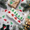200-500Pcs Christmas Stickers Christmas Tree Santa Hat Self-Adhesive Gift Tags Pvc Gift Wrapping Seals Decals Party Decorations