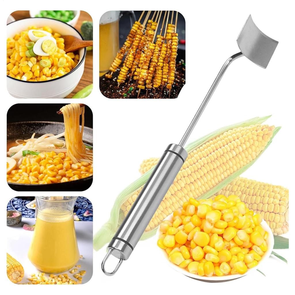 Stainless Steel Corn Thresher Stripper Peeler Kitchen Tool Corn Cutter Cob Peeler Stripper Kitchen Gadgets for Home BBQ