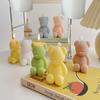 3D Cute Cartoon Bear Silicone Candle Mold DIY Home Decoration Silicone Mold For Resin Teddy Bear Candle Mold