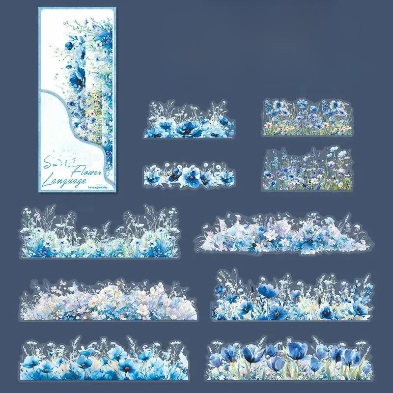 20 шт. Ботанический ландшафтный стикер Секретная цветочная коллекция Цветочный справочник Принадлежности Наклейки Упаковка скрапбук 182*69 мм
