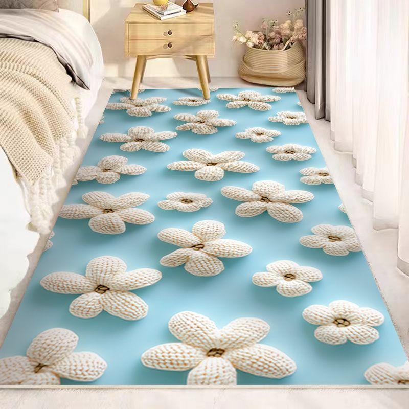 Bedside Carpet Cute Bedroom Stain Resistant Drifting Window Living Room Sofa Room Floor Mat Thickened Home Floor Mat