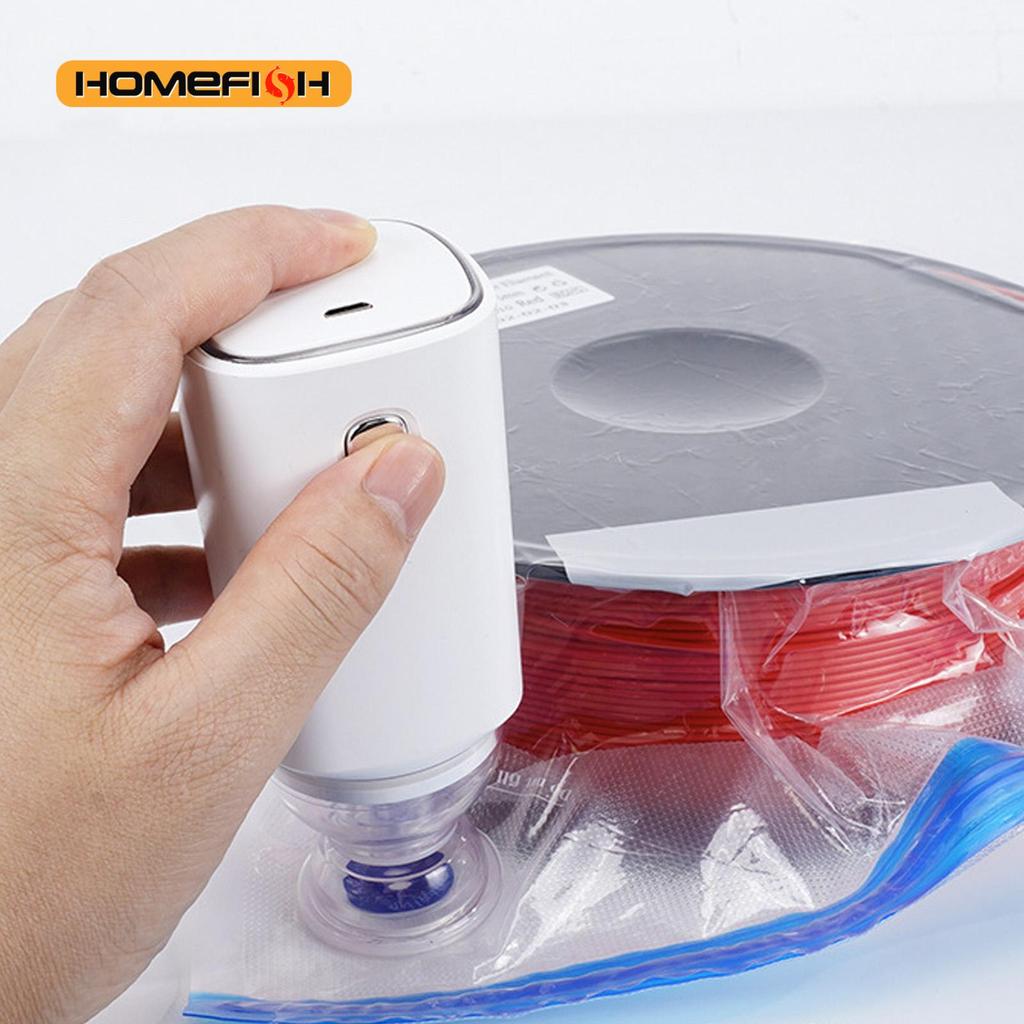 Вакуумный насос Автоматический вакуумный насос для пакетов Перезаряжаемый Портативный Электрический Вакуумный Компрессионный Насос