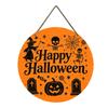 Wooden Halloween Sign Wall Hanging Decor Printed Design Seasonal Home Decoration