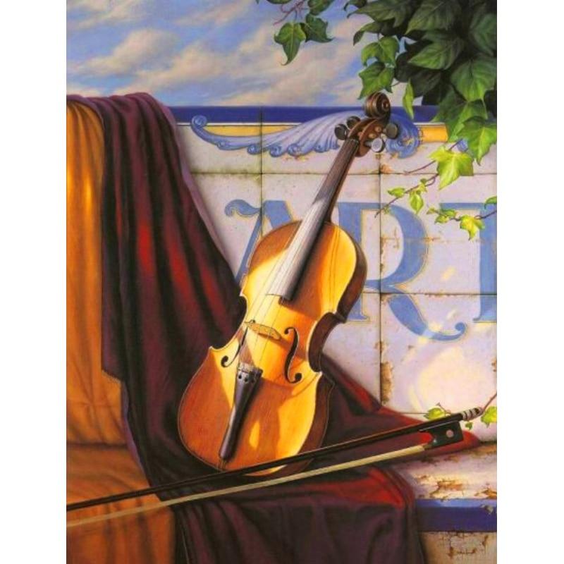 Новый 5D DIY алмазная живопись Скрипка Алмазная вышивка музыка вышивка крестиком полная круглая дрель ремесла домашний декор ручной подарок