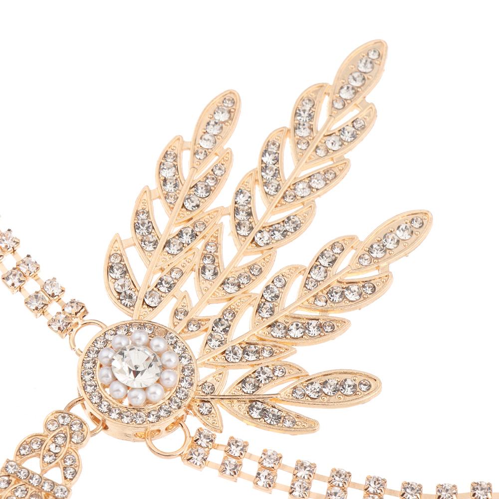 Качественный Элегантный Диадема с Бриллиантами Гэтсби Флэппер Платье Аксессуары Жемчужная Повязка на Голову Свадебное Украшение для Головы