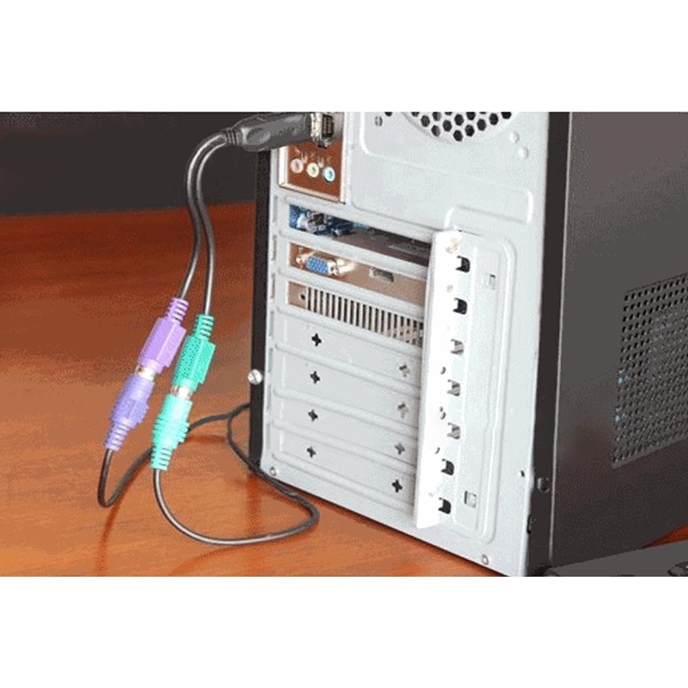 15 см USB на PS/2 Адаптер A185 Совместимость Поддерживает KVM Сканирование