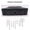 12V Small Steel Cannon 8-inch Ultra-thin Car Audio Subwoofer 600W High Power Modified Car Audio System High Pitched Sound