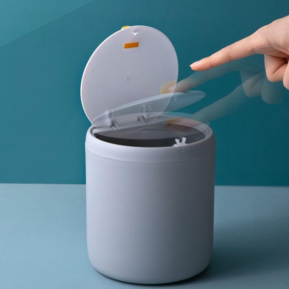 Plastic Table Desktop Garbage Basket Office Trash Can Mini Waste Bin Barrel Box