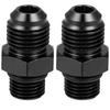 2pcs 6AN Male To M12 X 1.25mm Male Metric Thread Fitting Adapter Flare