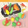 UQTOO Игровой кухонный набор Развивающие игрушки Игра Кулинария Кухня Ролевые игры Детские суши, морепродукты, овощи, фрукты, посуда, родительско-детская игра,
