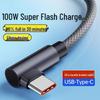 100W Fast Charging Type-C Cable for Honor, Huawei, Vivo Phones