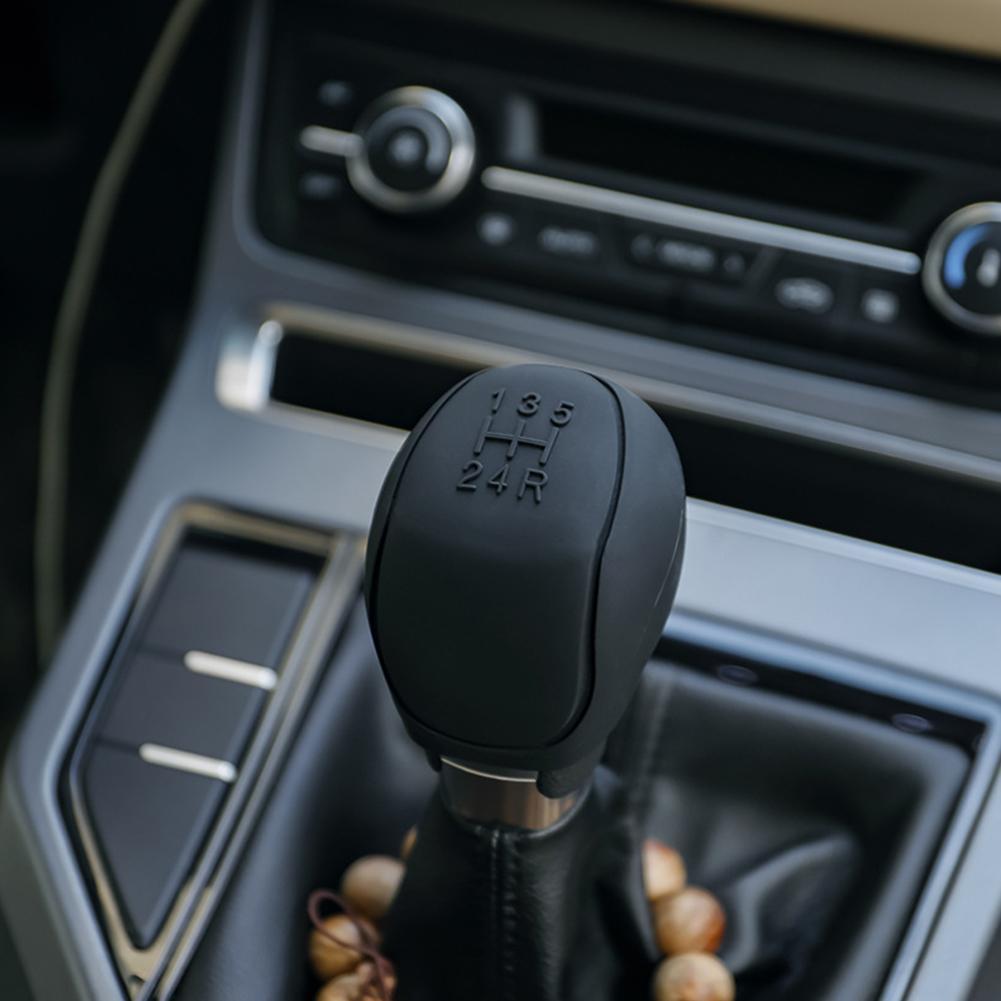 Car Silicone Gear Shift Knob Cover Gear Shift Non-Slip Grip Handle Protective Covers Manual 5 6-speed Car Interior Accessories