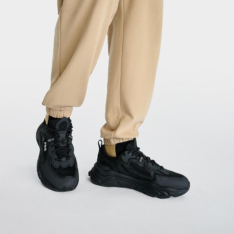 Fila Mars 1S+ Ретро Повседневные Спортивные Кроссовки Мужские кроссовки Черный F12M332117FBK