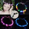 Гавайи Светодиодная светящаяся повязка на голову Искусственный цветок Светящийся Венок Корона Свадебная повязка на голову Женская Девичья Головной убор