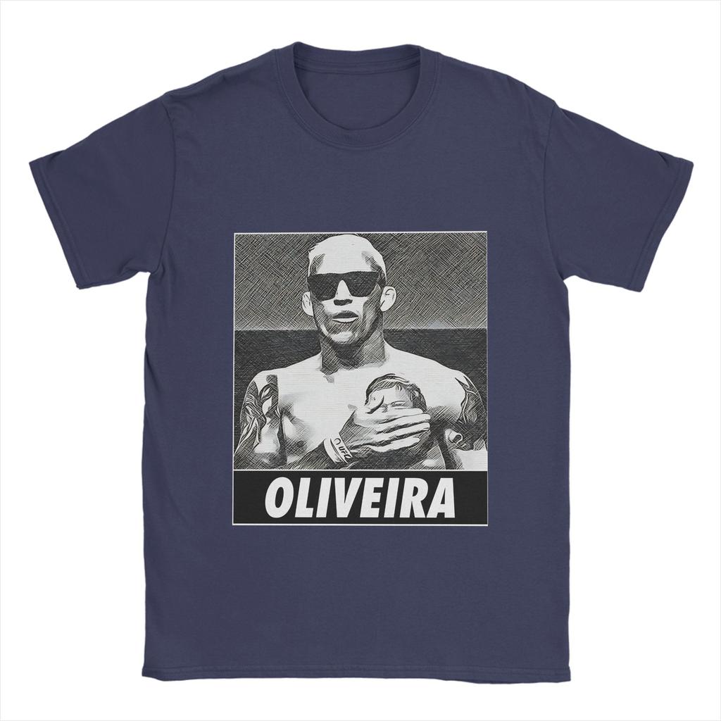 Charles Oliveiras Pure Cotton TShirt For Unisex Summer Y2K Basic TShirts ONeck Novelty Tees Oversized Casual Tops