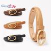Women's Belts for Jeans Pants Fashion Gold Buckle Ladies Dress Belt