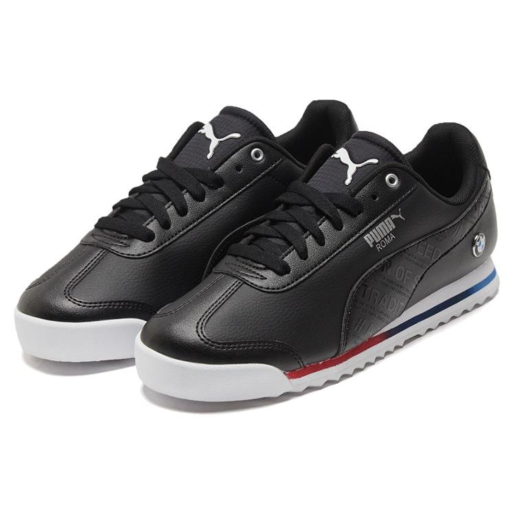 PUMA Bmw Mms Roma Low Top Running Shoes Black/White Men's 306638-01