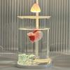 Shatterproof Acrylic Landscape Fish Tank LED Light Goldfish Tank Mini Desktop Fish Tank for Kids