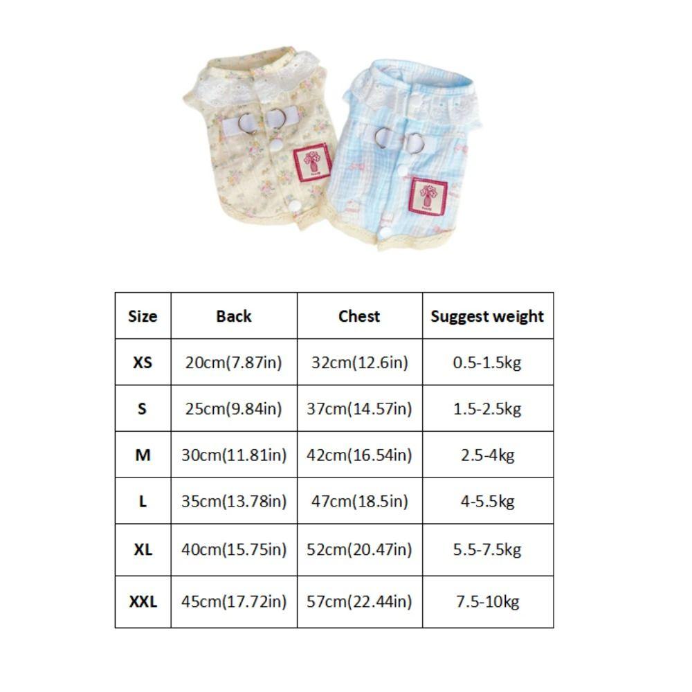 Soft Dog Cooler Clothes Cotton Puppy Skirt Cute Summer Pet Costume Pets
