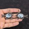 Серьги из яшмы Pinolith Jasper, серьги с медной проволокой, ювелирные изделия из меди с драгоценными камнями, серьги-рыбки, ювелирные изделия ручной работы из яшмы Pinolith Jasper, подарки на годовщину