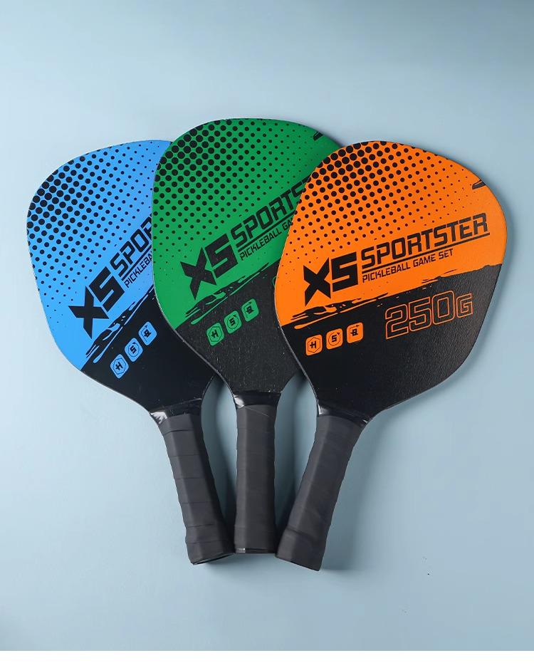 Набор ракеток для пиклбола: 2 деревянные ракетки, 4 мяча, 1 сумка - Полный набор для пиклбола