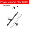Power Buttons Flex Cable For Nokia 1 2 2.1 3 3.1 3.2 4.2 5 5.1 X2 X3 X5 XL Plus Volume Flex Cable Side Keys Replacement Parts