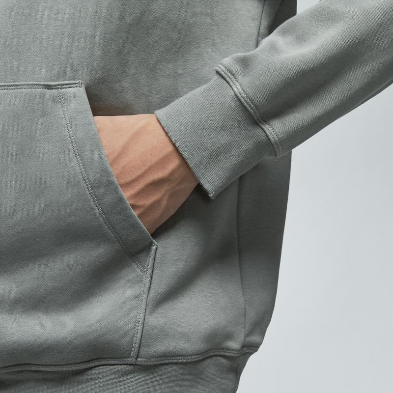 Jordan Толстовка с капюшоном Brooklyn Fleece Logo Print, мужские толстовки с капюшоном, сланцево-серого цвета, фитнес-красного цвета HV5046-029