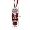 New Funny Santa Claus Pendant Stretchable Wooden Standing Holiday Xmas Ornament