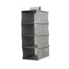 Вешалка для одежды Toyo Case Strelica Cation 2 с чехлом, серая, 90 см Ш x 110 см В, ESTC2-HRC-GY (Широкая 4-ярусная подвесная полка)