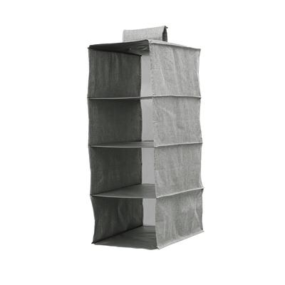 Вешалка для одежды Toyo Case Strelica Cation 2 с чехлом, серая, 90 см Ш x 110 см В, ESTC2-HRC-GY (Широкая 4-ярусная подвесная полка)