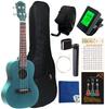 PERDIN Концертный набор для укулеле для начинающих с нотами 10 предметов 6 мягких аккордов нейлоновый ремень для намотки Музыка, набор, песни, красное дерево, руководство для начинающих, футляр,