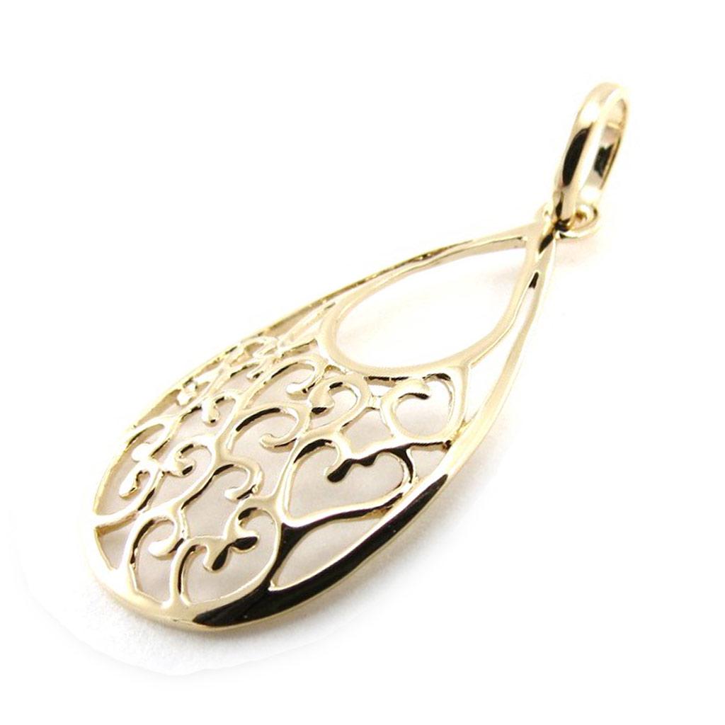 Les Trésors De Lily [J1018] - Gold Plated Pendant 'Choreography' Gold - 15x25 Mm