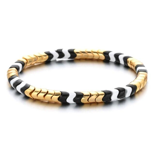 Подарки для вечеринок DIY Wave Stacking Coloful Boho Gold Besele Bracele Регулируемый браслет-обертка для женщин Модные браслеты из камня Ювелирные изделия